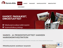 Tablet Screenshot of kansioaitta.fi